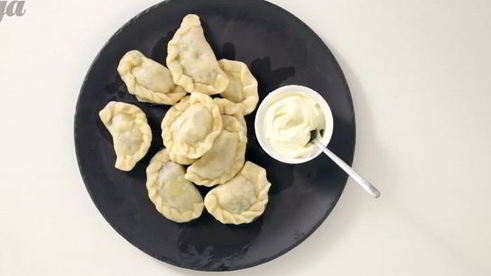 вареники с картошкой и грибами