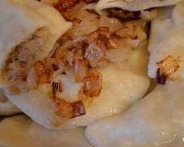 Вареники с картошкой и печенкой