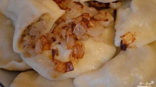 Вареники с картошкой и печенкой