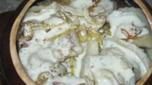 вареники с картошкой в горшочках