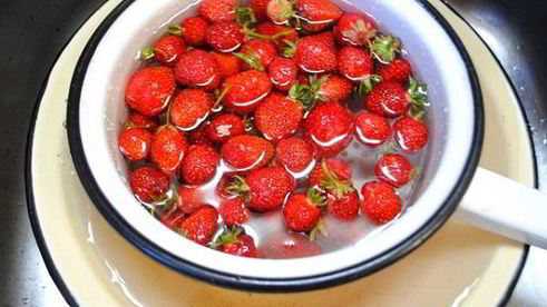 вареники с клубникой