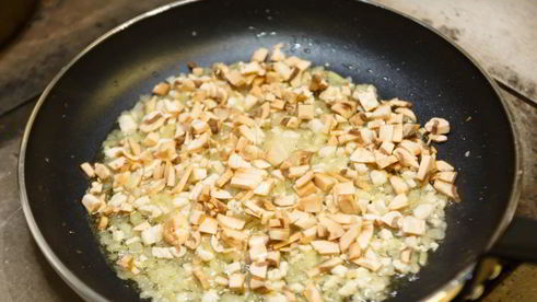 вареники с курицей и грибами