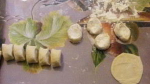 вареники с соленым творогом