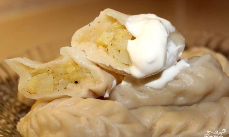 Рецепт вареников с сырой картошкой