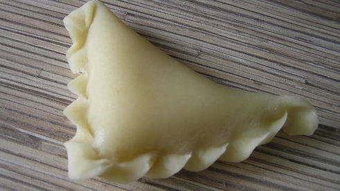 вареники с творогом, запеченные в сливках