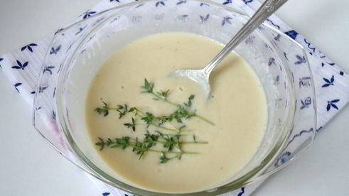 вареники творожные с ванильно-тимьяновым соусом