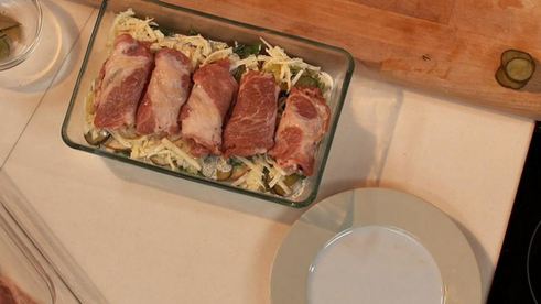 карельское жаркое из свинины и сельди