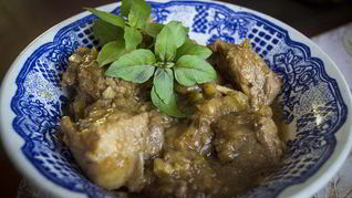 Овощное жаркое с ребрышками