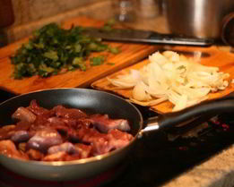 Жаркое из бараньего сердца