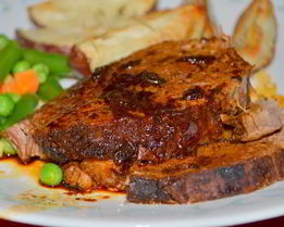 Жаркое из говядины на кофе