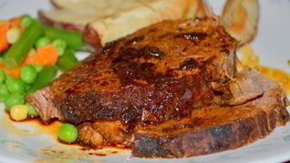 Жаркое из говядины на кофе