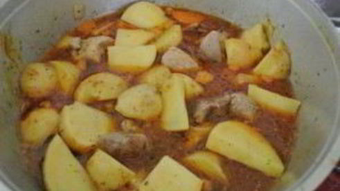 жаркое из говядины с картошкой
