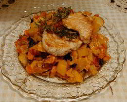 Жаркое из индейки с пармезаном