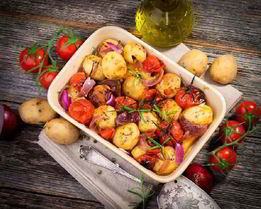 Жаркое из картофеля с овощами