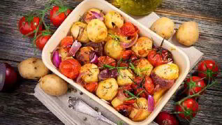 Жаркое из картофеля с овощами