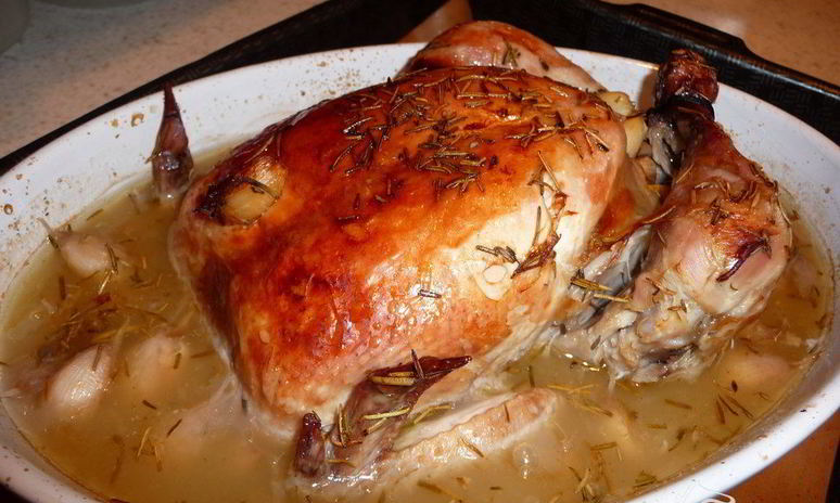 Рецепт жаркого из курицы с 40 зубчиками чеснока