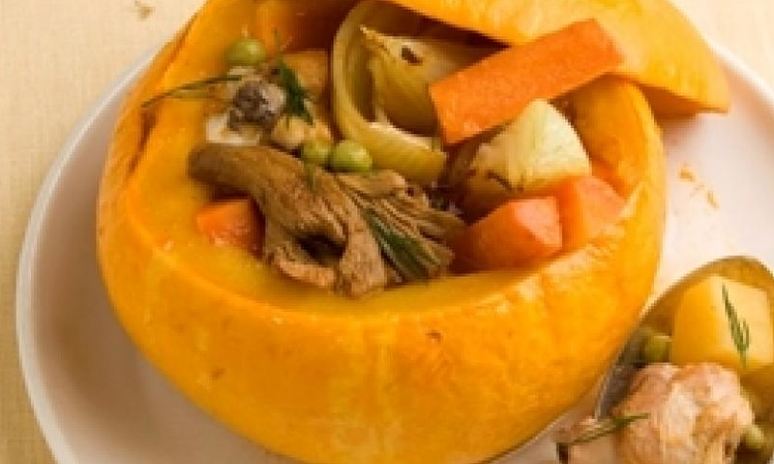 Рецепт жаркого из курицы с лисичками