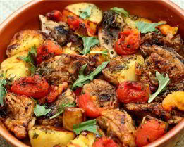 Жаркое из курицы с овощами