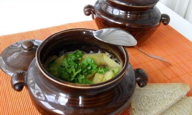 Рецепт жаркого из свинины в горшочках