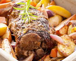 Жаркое из телятины с базиликом