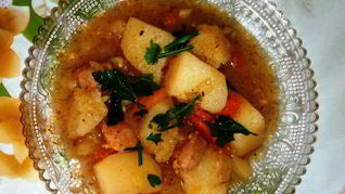 Жаркое по-домашнему из свинины с картошкой