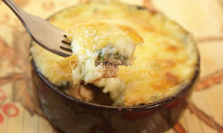 Рецепт жаркого под сыром