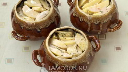 жаркое с грибами в горшочках