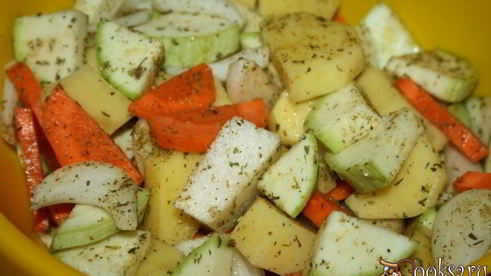 жаркое с индейкой в пакете