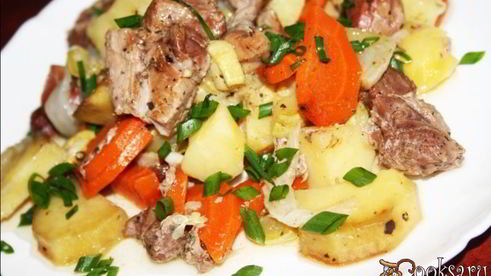 жаркое с индейкой в пакете