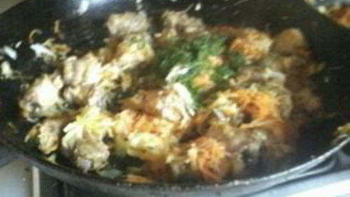жаркое с куриными шейками