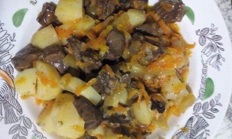 Рецепт жаркого с сердцем