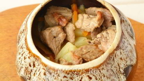 жаркое в горшочках в духовке