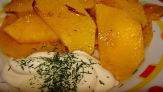 Золотой гарнир из тыквы