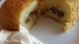 Картофельные зразы с фаршем в духовке