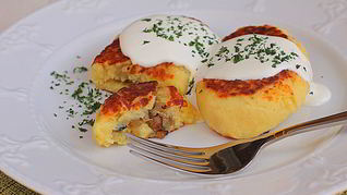 Картофельные зразы с грибами