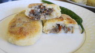 Картофельные зразы с острой мясной начинкой