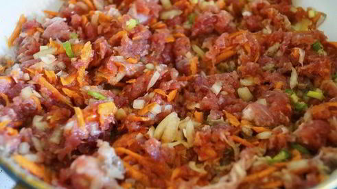 картофельные зразы с острой мясной начинкой