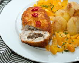 Куриные зразы с грибами