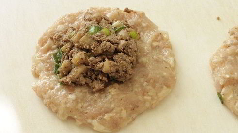 куриные зразы с печенью и яблоками