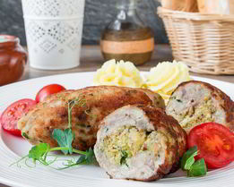 Куриные зразы с пикантной начинкой