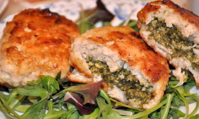 Рецепт куриных зраз с творогом и шпинатом