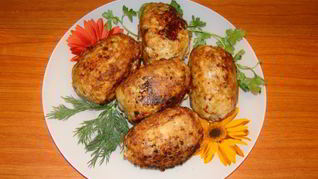 Мясные зразы с яйцом