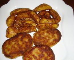 Острые зразы с грибами и сыром