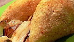 Постные картофельные зразы с грибами