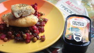 Рыбные зразы с печенью трески