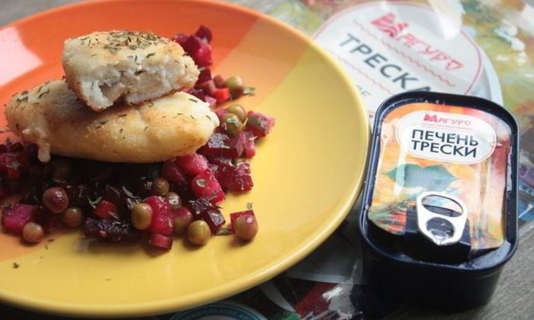 Рецепт рыбных зраз с печенью трески