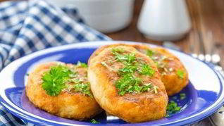 Зразы картофельные с морской капустой