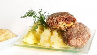 Зразы мясные с яйцом