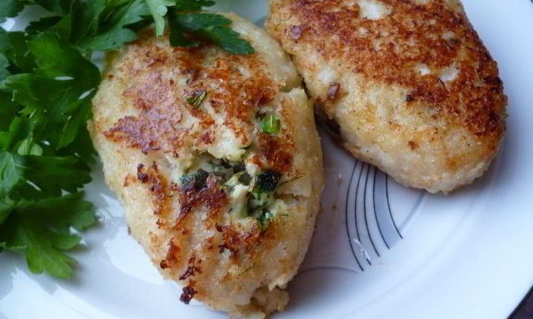 Рецепт зраз рыбных с яично-грибной начинкой