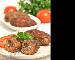 Зразы с грибами, луком и яйцом